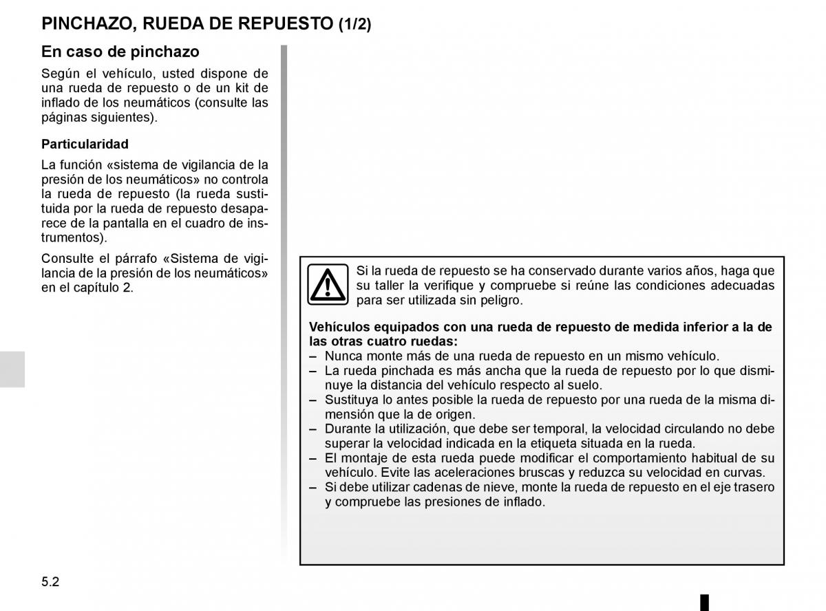 Renault Kadjar owners manual manual del propietario / page 234