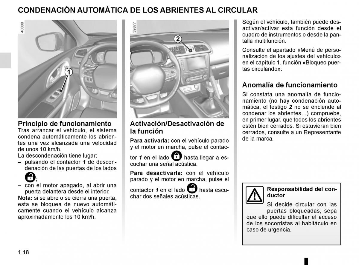 Renault Kadjar owners manual manual del propietario / page 24