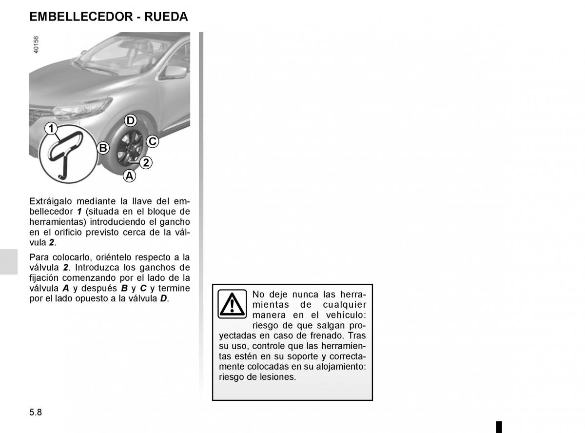 Renault Kadjar owners manual manual del propietario / page 240