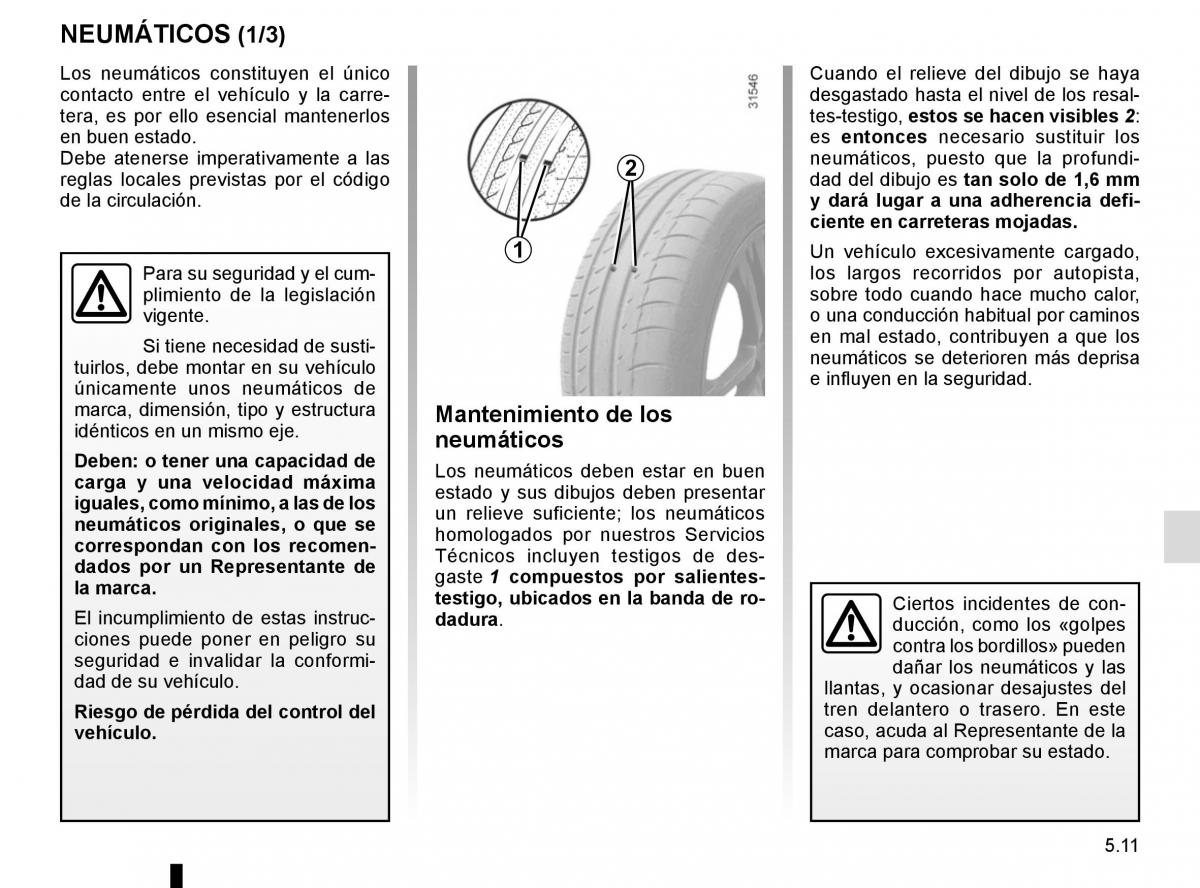 Renault Kadjar owners manual manual del propietario / page 243