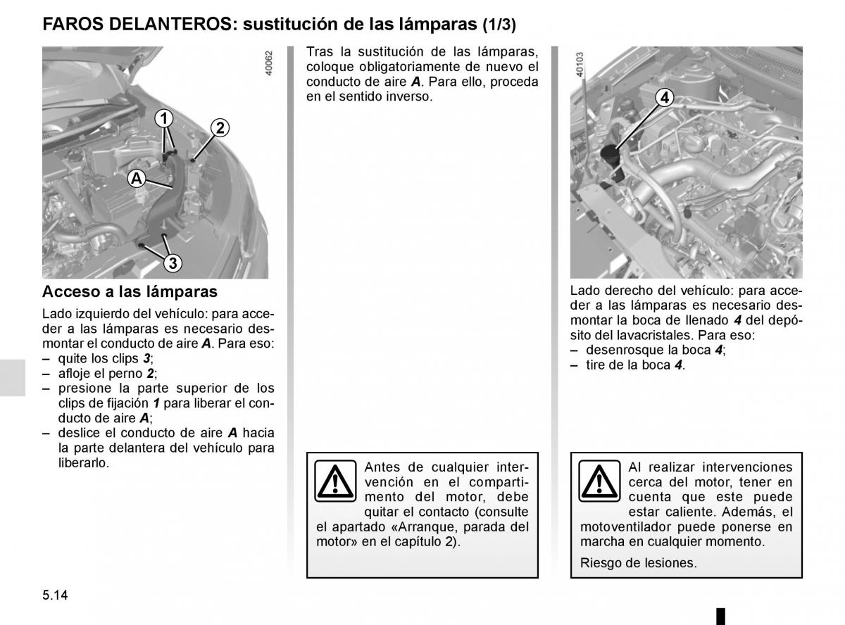 Renault Kadjar owners manual manual del propietario / page 246