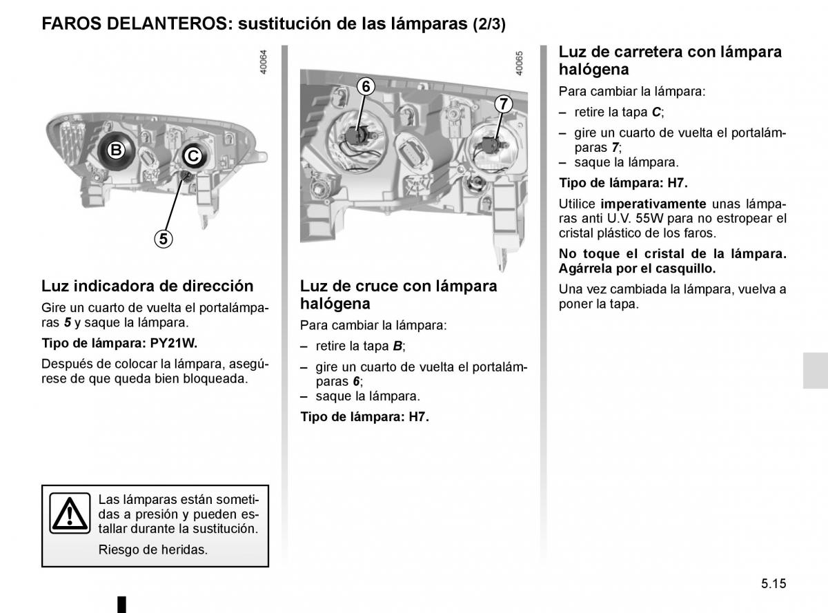 Renault Kadjar owners manual manual del propietario / page 247