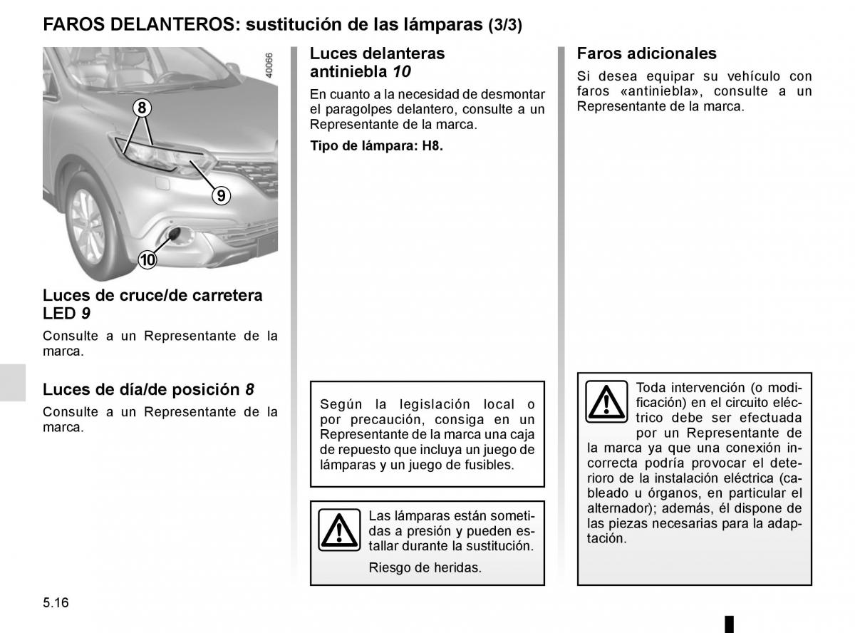 Renault Kadjar owners manual manual del propietario / page 248