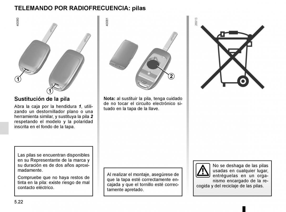 Renault Kadjar owners manual manual del propietario / page 254