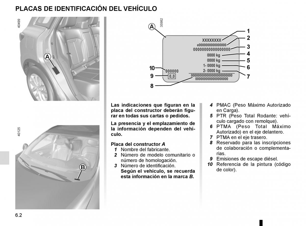 Renault Kadjar owners manual manual del propietario / page 274