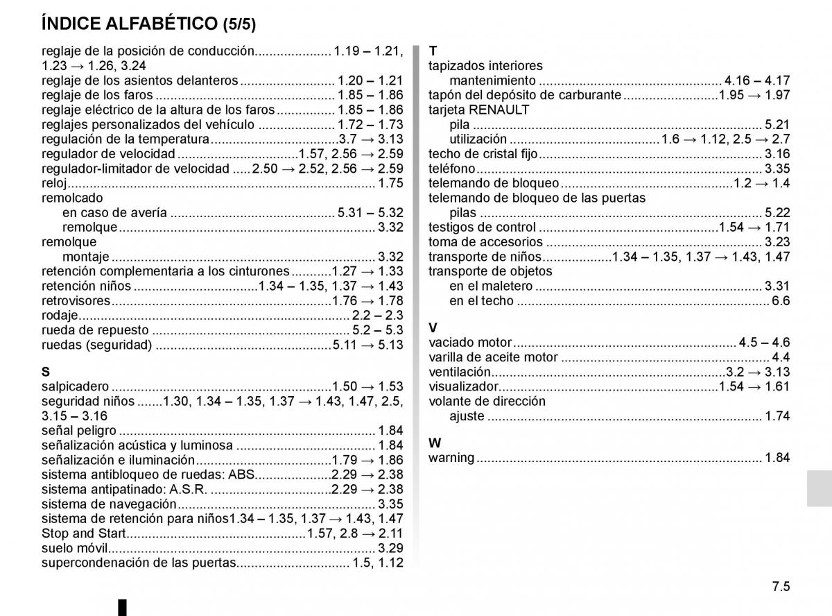 Renault Kadjar owners manual manual del propietario / page 295