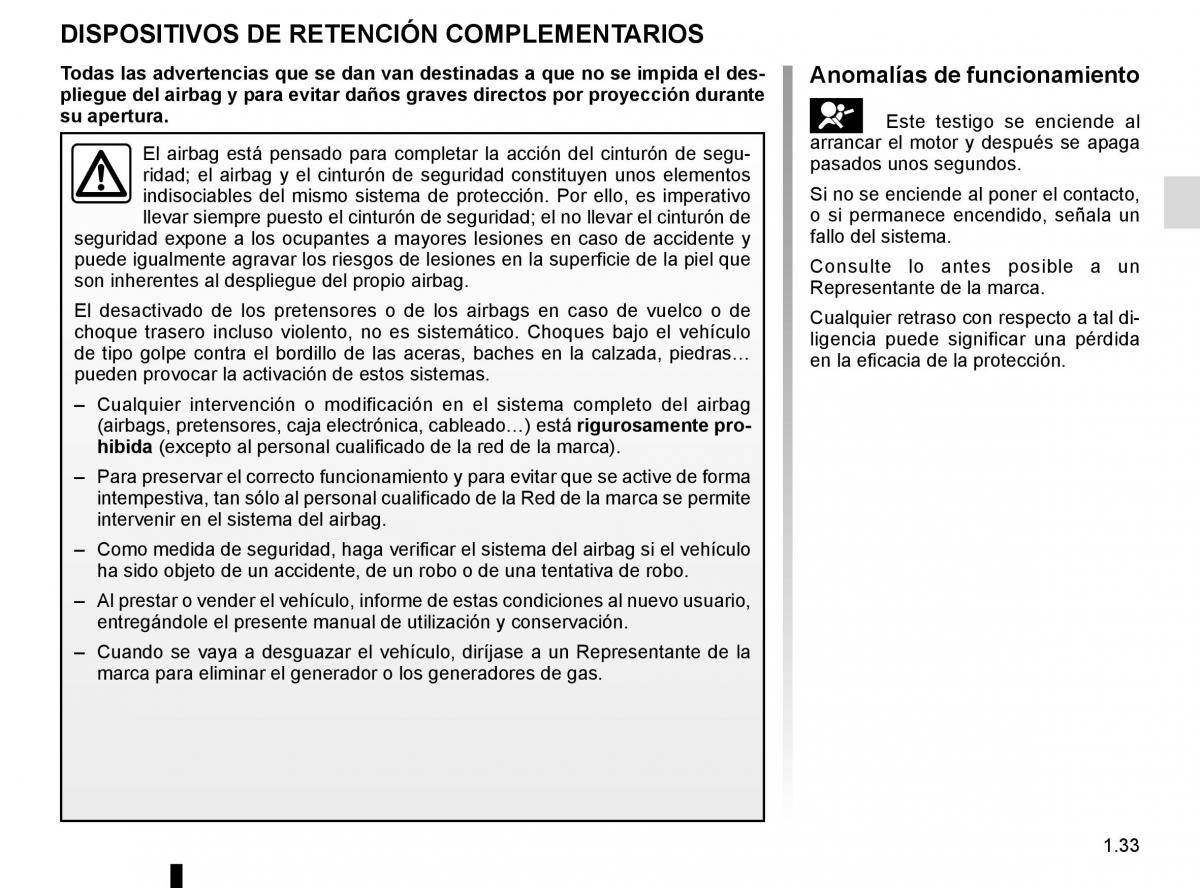 Renault Kadjar owners manual manual del propietario / page 39