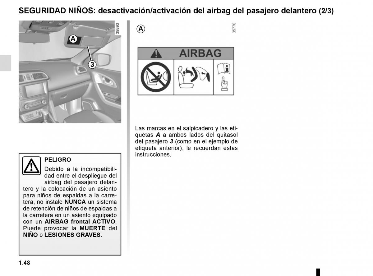 Renault Kadjar owners manual manual del propietario / page 54