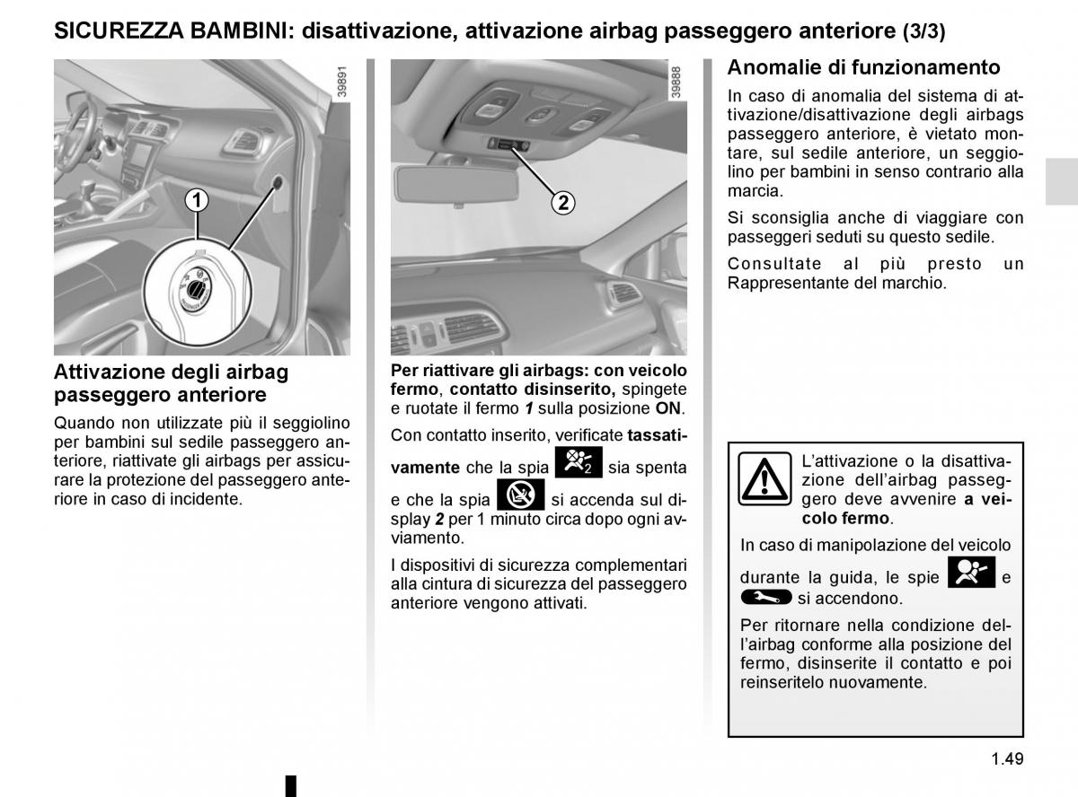 Renault Kadjar owners manual manuale del proprietario / page 55