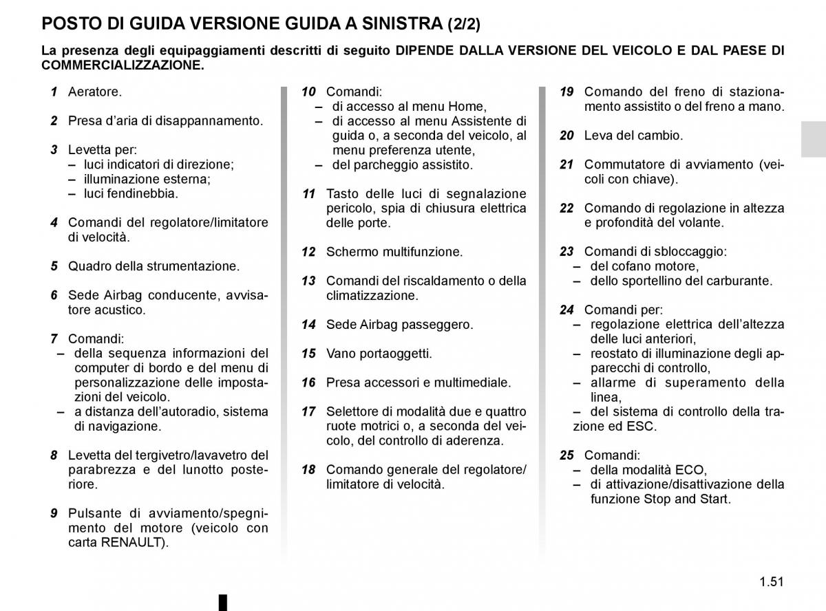 Renault Kadjar owners manual manuale del proprietario / page 57