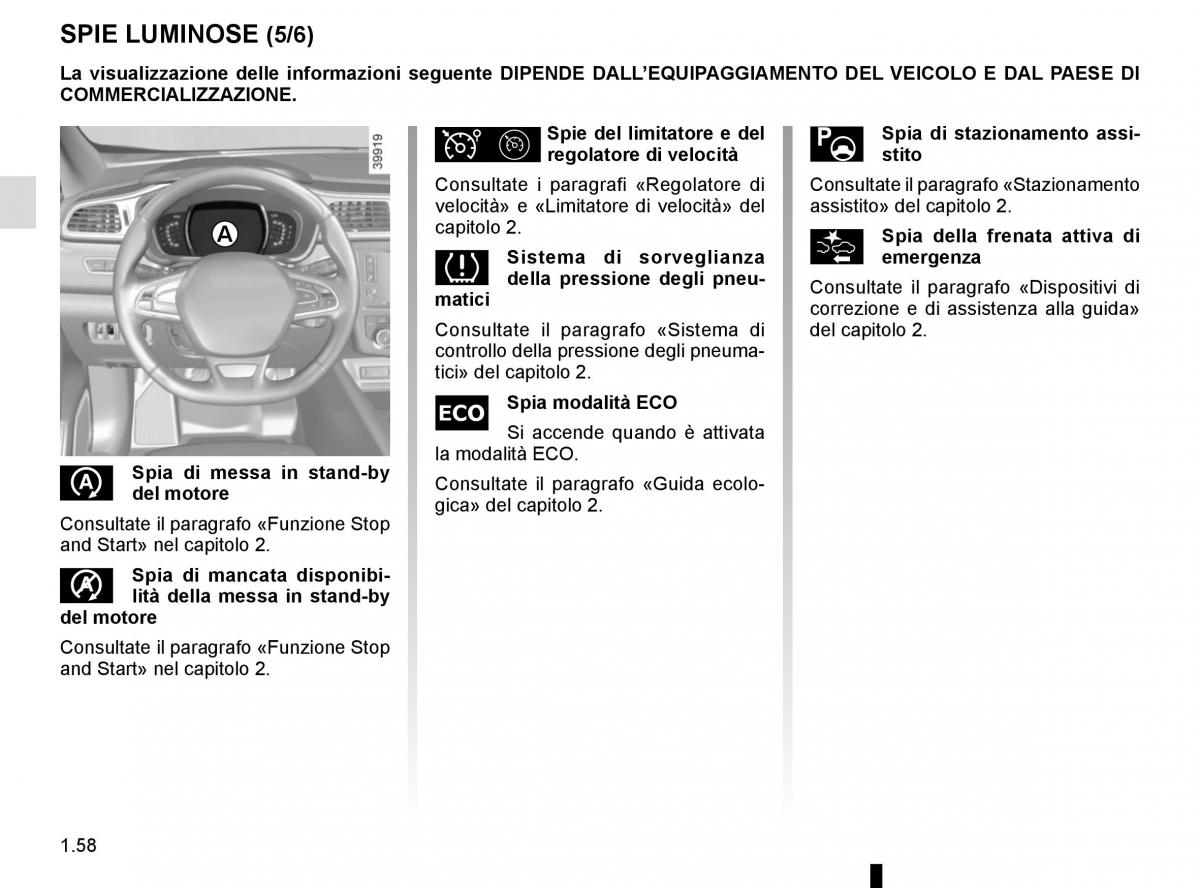 Renault Kadjar owners manual manuale del proprietario / page 64