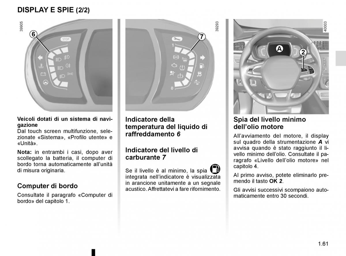 Renault Kadjar owners manual manuale del proprietario / page 67