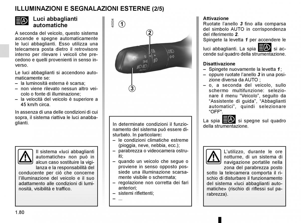 Renault Kadjar owners manual manuale del proprietario / page 86