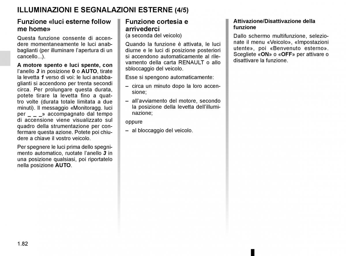 Renault Kadjar owners manual manuale del proprietario / page 88