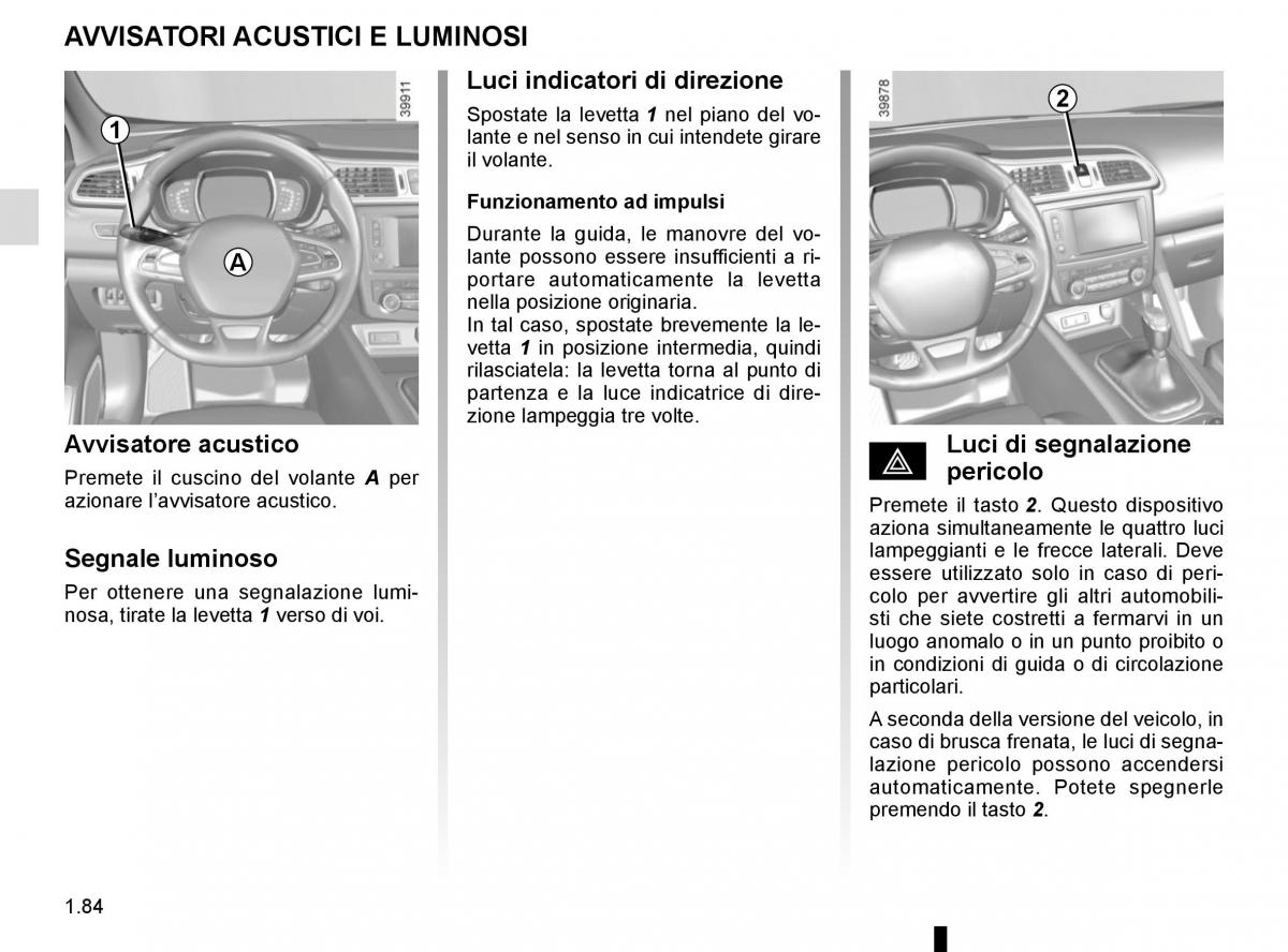 Renault Kadjar owners manual manuale del proprietario / page 90