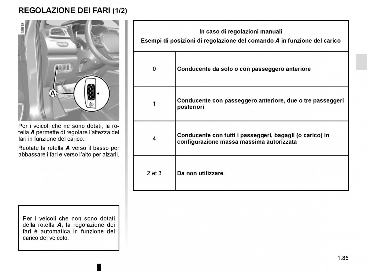 Renault Kadjar owners manual manuale del proprietario / page 91