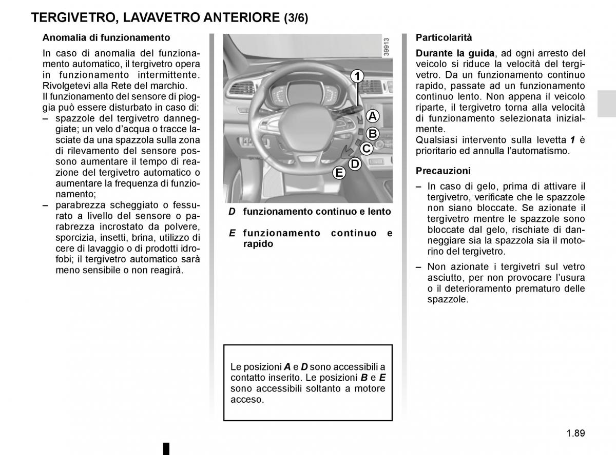 Renault Kadjar owners manual manuale del proprietario / page 95