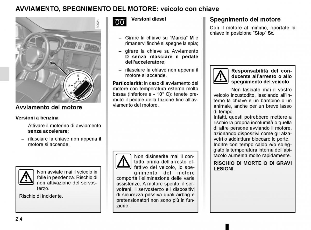 Renault Kadjar owners manual manuale del proprietario / page 108