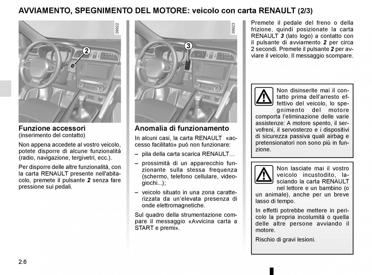 Renault Kadjar owners manual manuale del proprietario / page 110