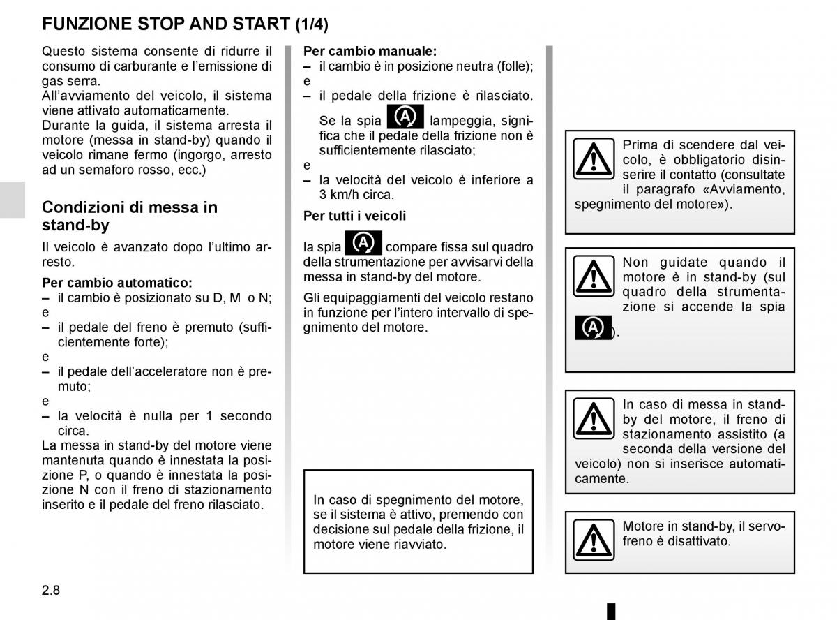 Renault Kadjar owners manual manuale del proprietario / page 112