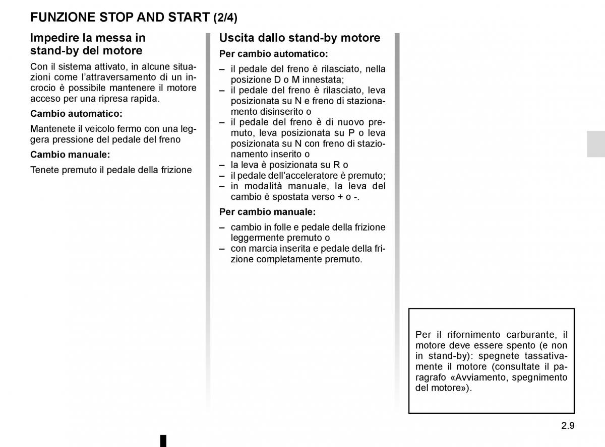 Renault Kadjar owners manual manuale del proprietario / page 113