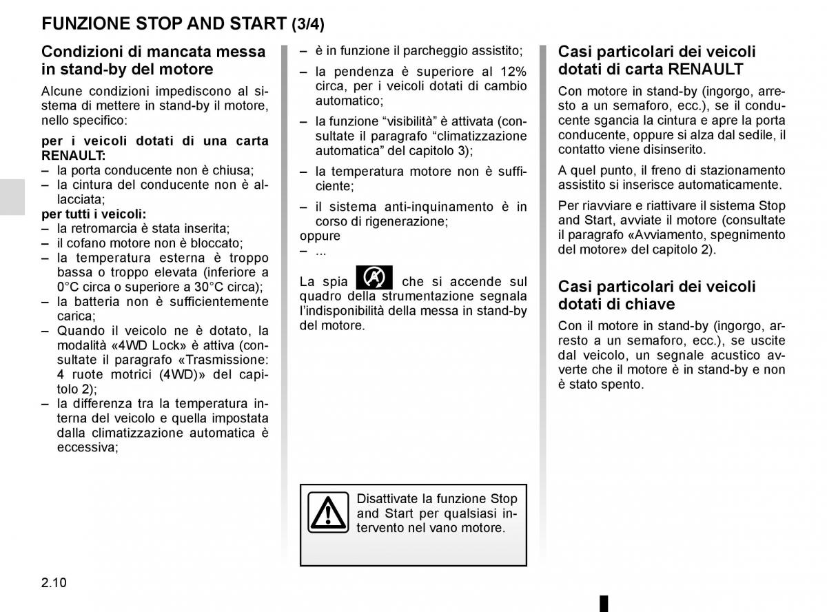 Renault Kadjar owners manual manuale del proprietario / page 114