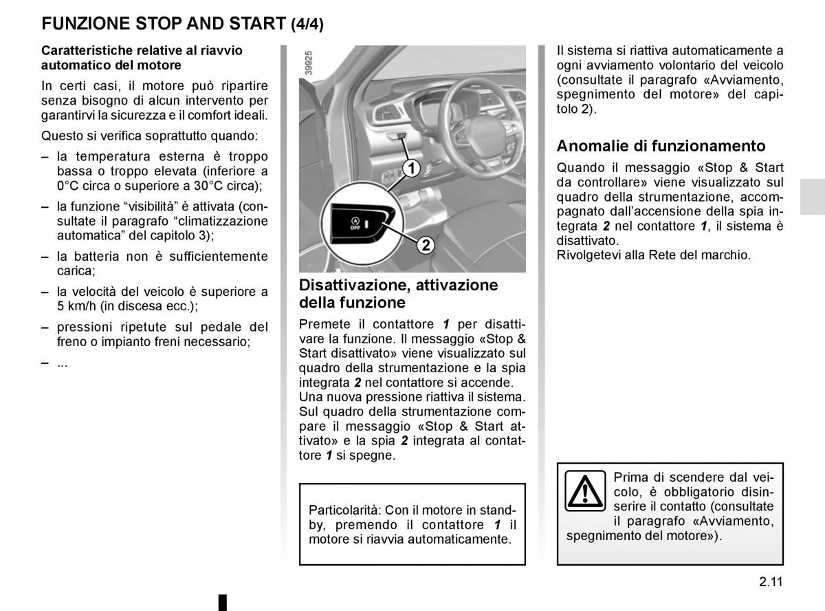 Renault Kadjar owners manual manuale del proprietario / page 115