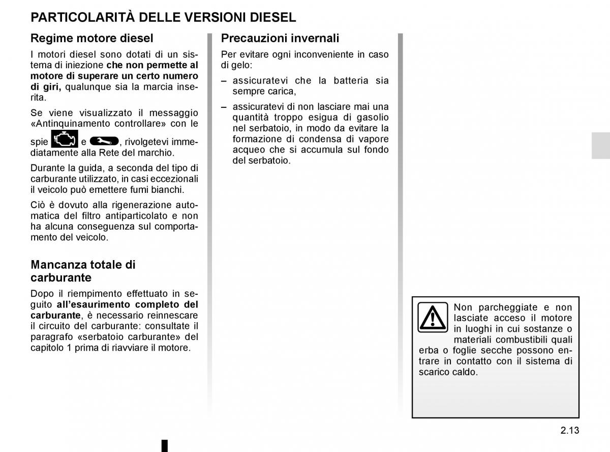 Renault Kadjar owners manual manuale del proprietario / page 117