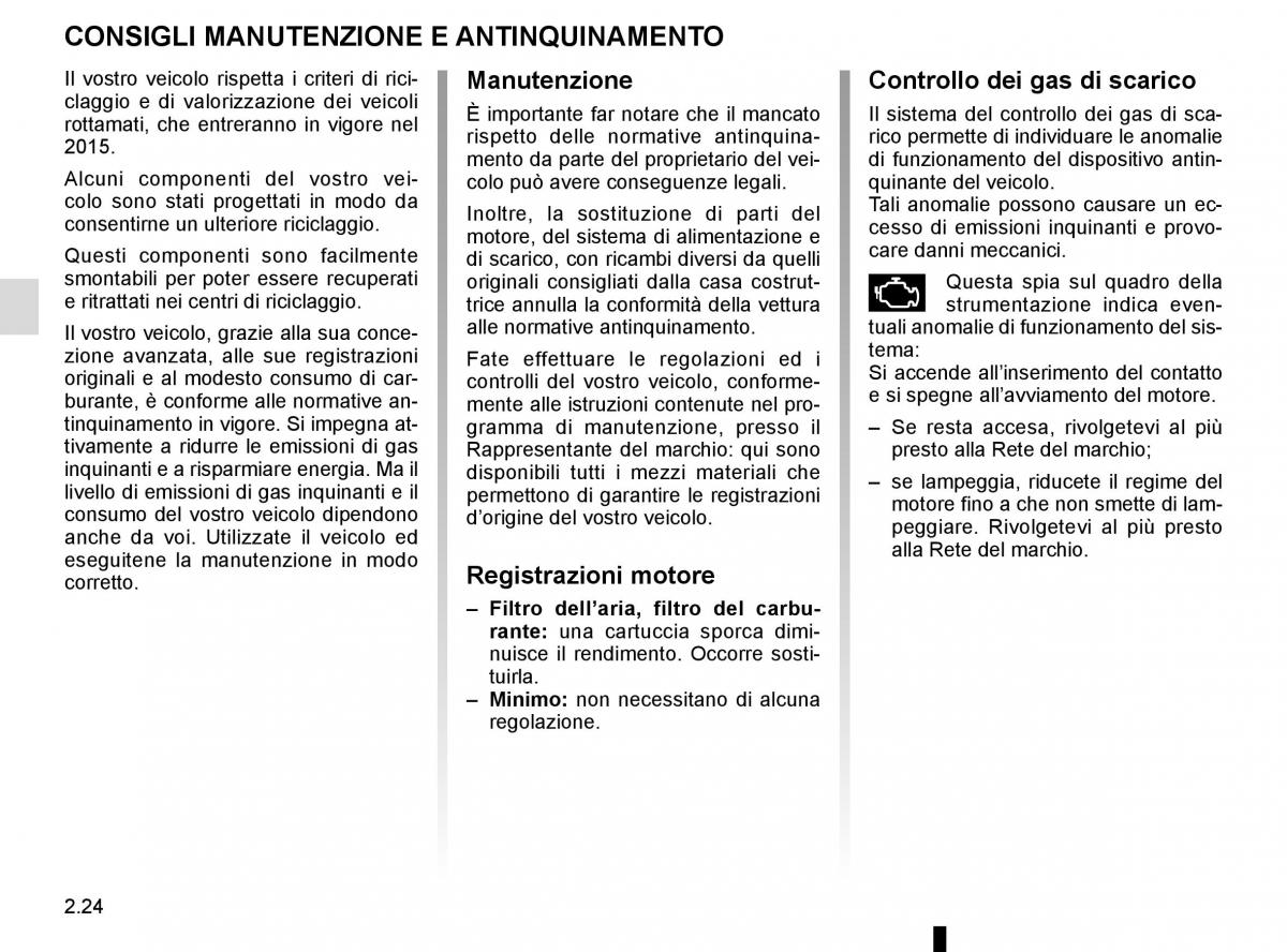 Renault Kadjar owners manual manuale del proprietario / page 128