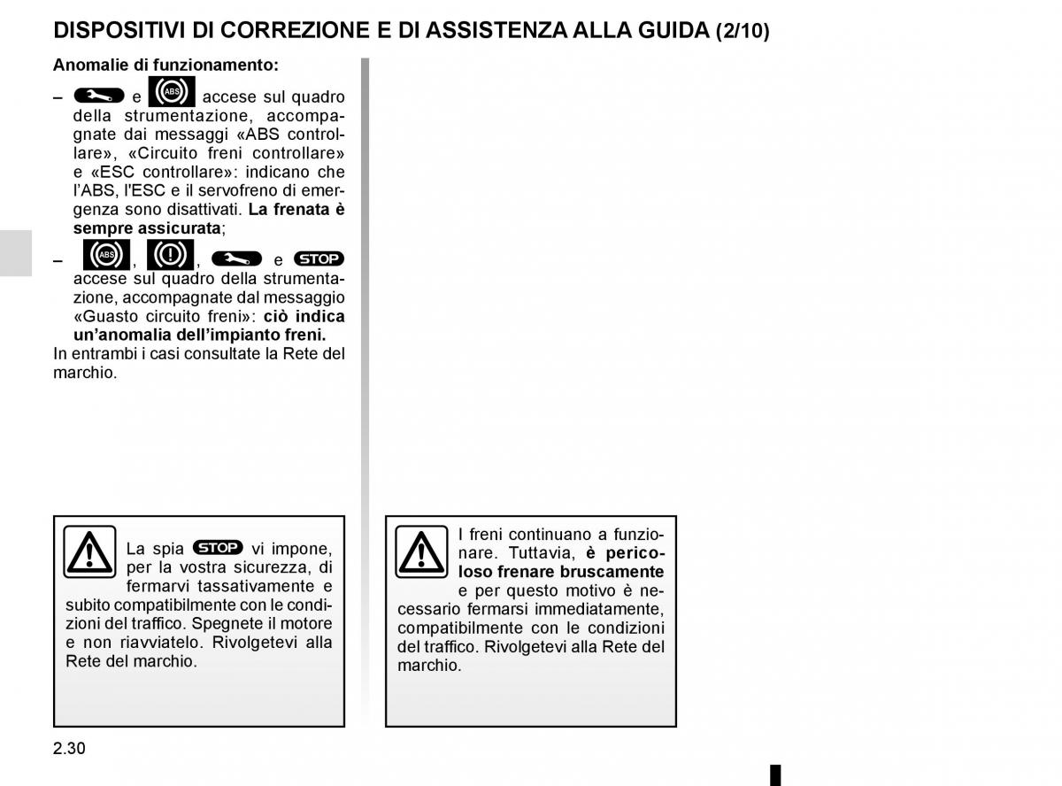 Renault Kadjar owners manual manuale del proprietario / page 134