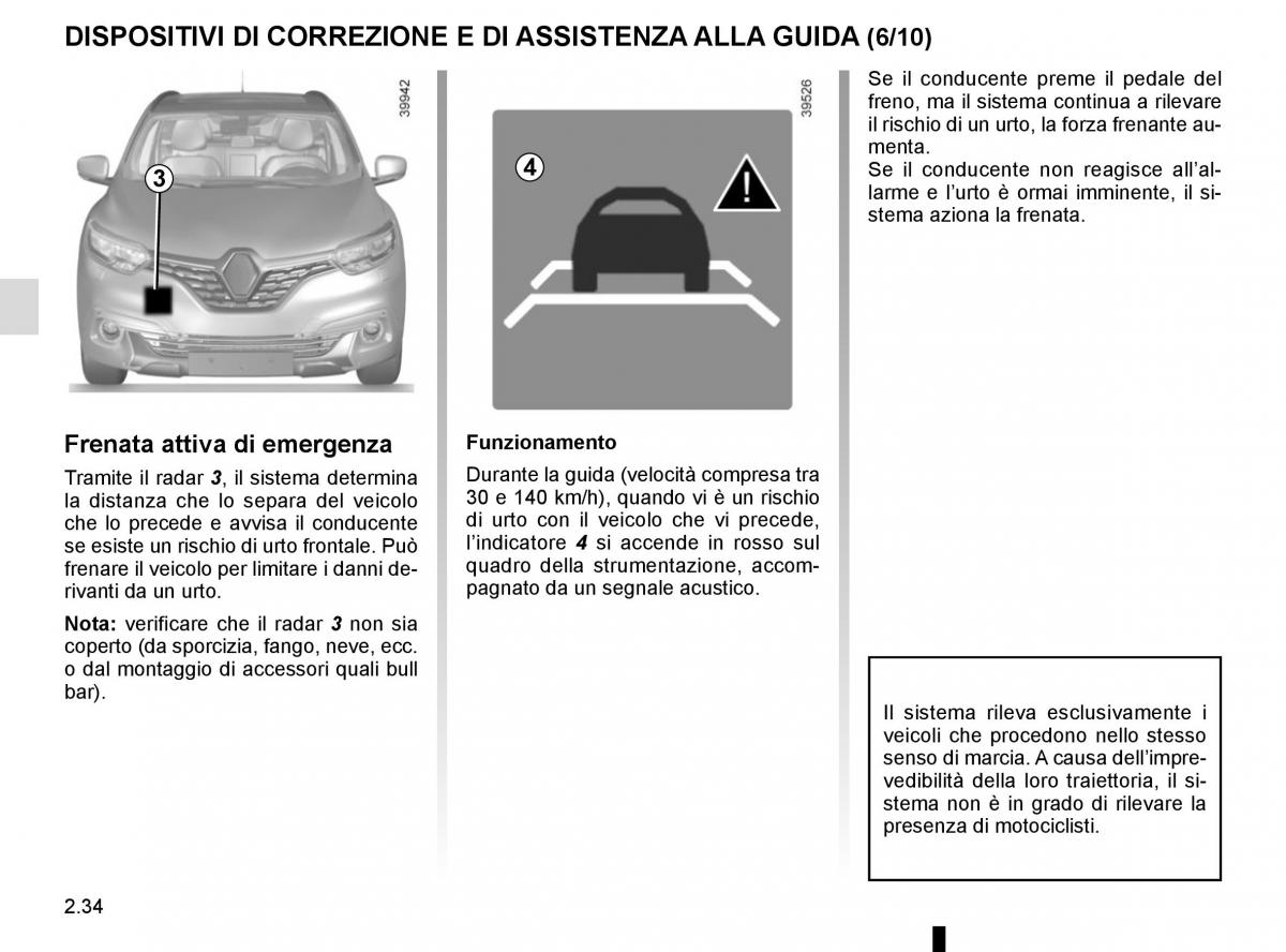 Renault Kadjar owners manual manuale del proprietario / page 138