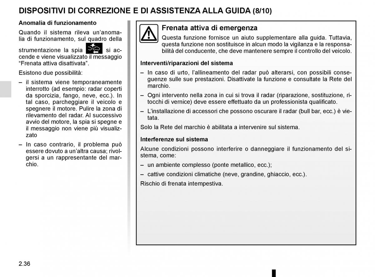 Renault Kadjar owners manual manuale del proprietario / page 140