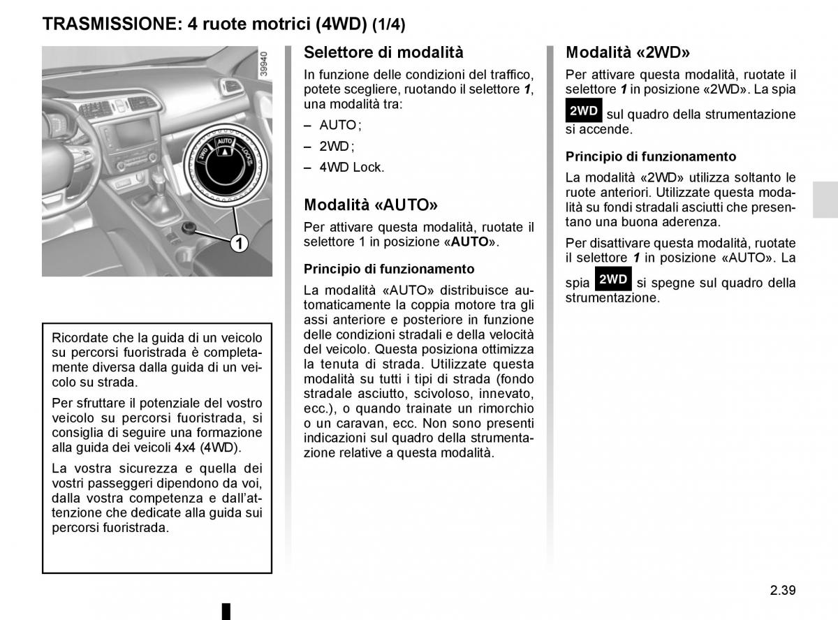 Renault Kadjar owners manual manuale del proprietario / page 143