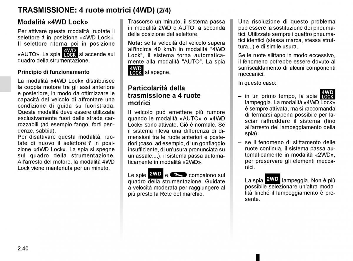 Renault Kadjar owners manual manuale del proprietario / page 144