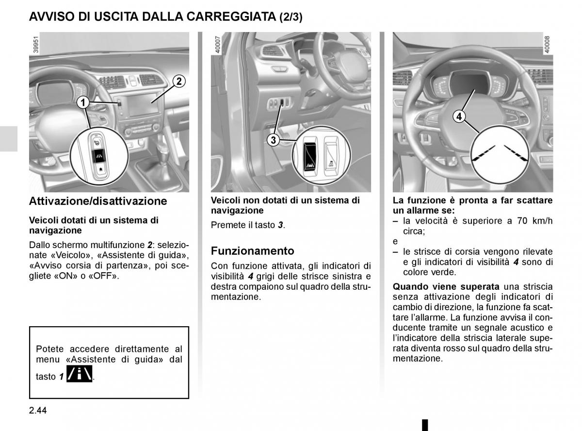 Renault Kadjar owners manual manuale del proprietario / page 148