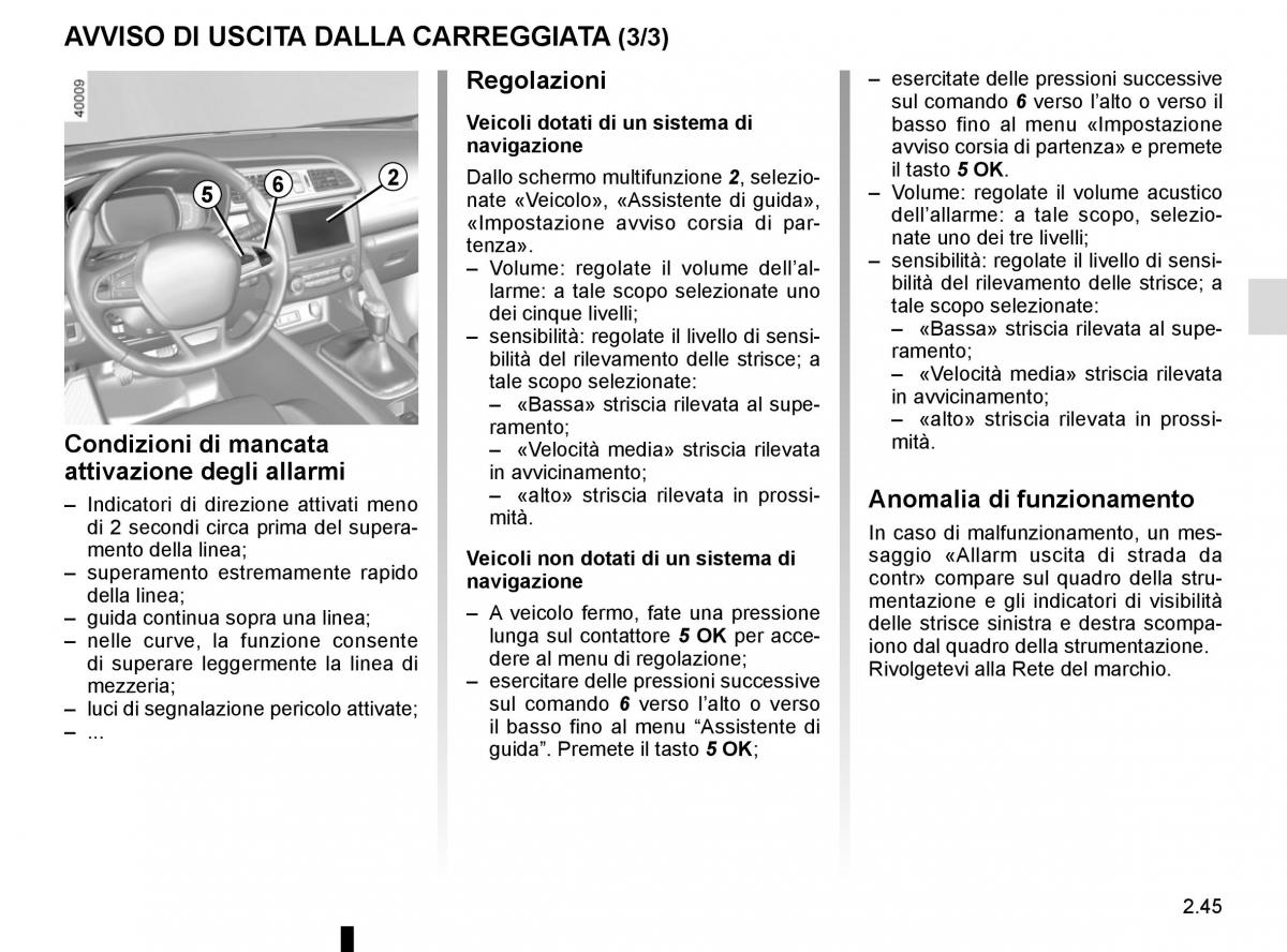 Renault Kadjar owners manual manuale del proprietario / page 149