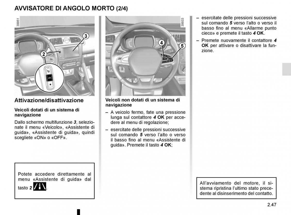 Renault Kadjar owners manual manuale del proprietario / page 151