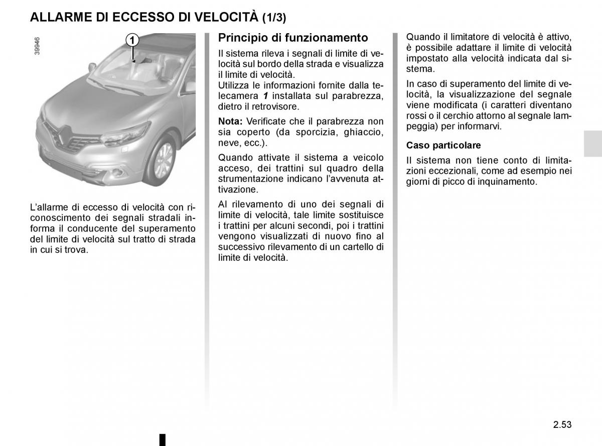 Renault Kadjar owners manual manuale del proprietario / page 157