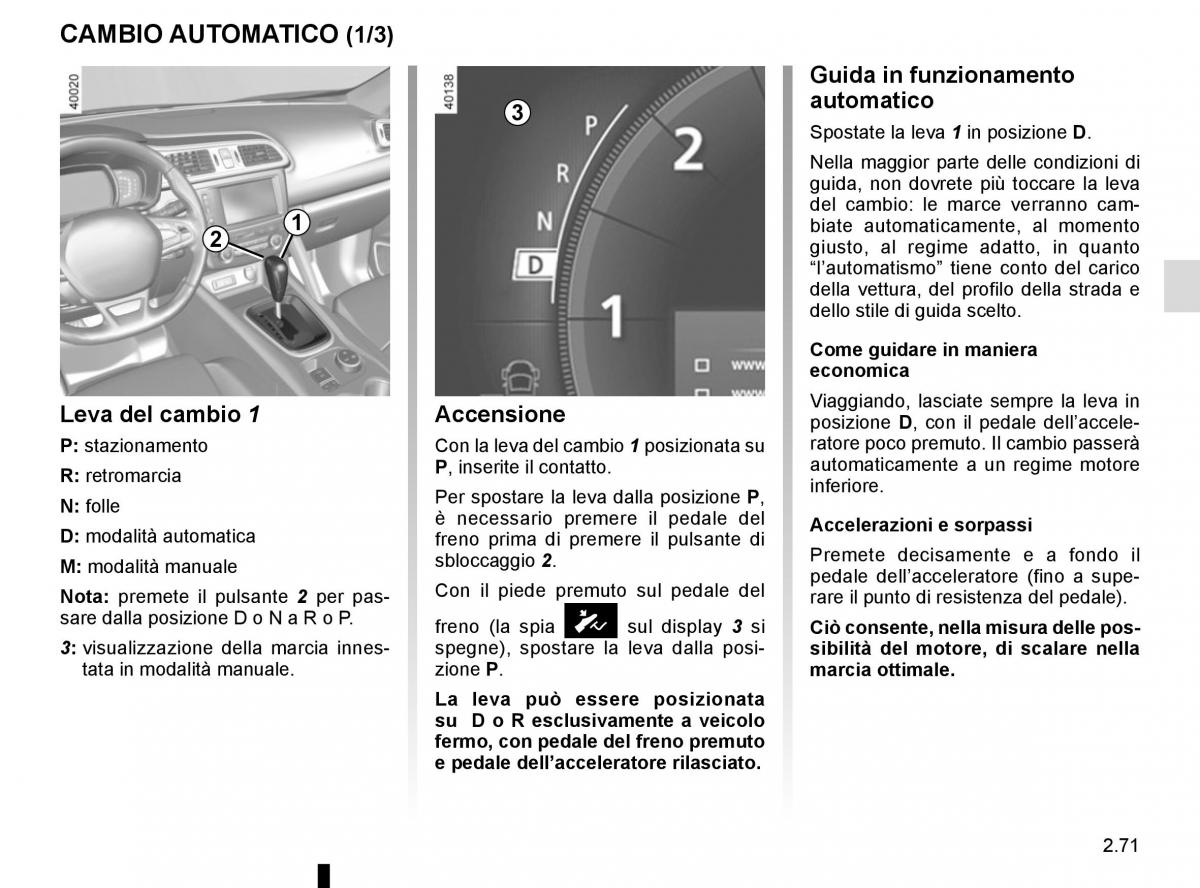 Renault Kadjar owners manual manuale del proprietario / page 175