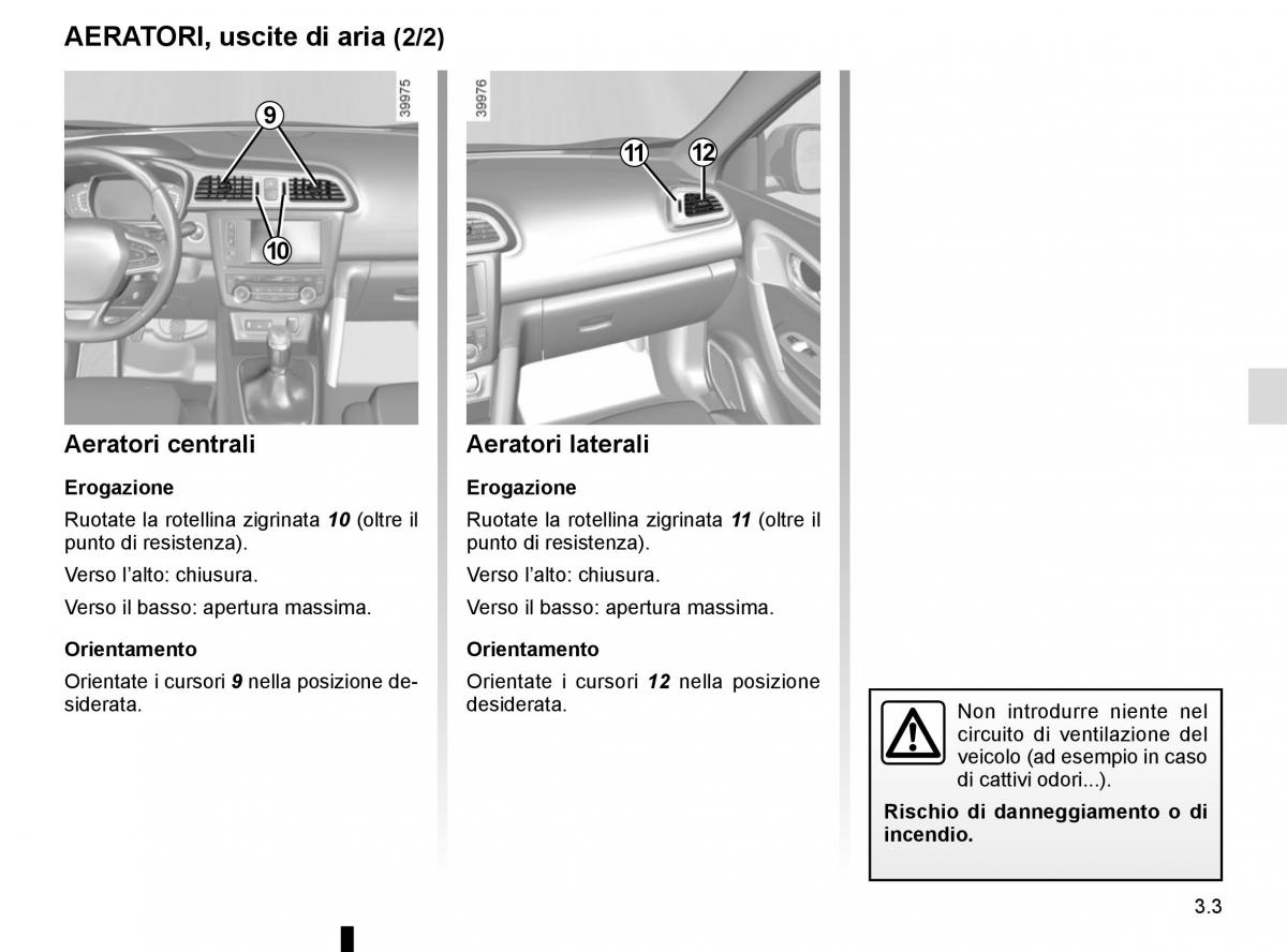 Renault Kadjar owners manual manuale del proprietario / page 181