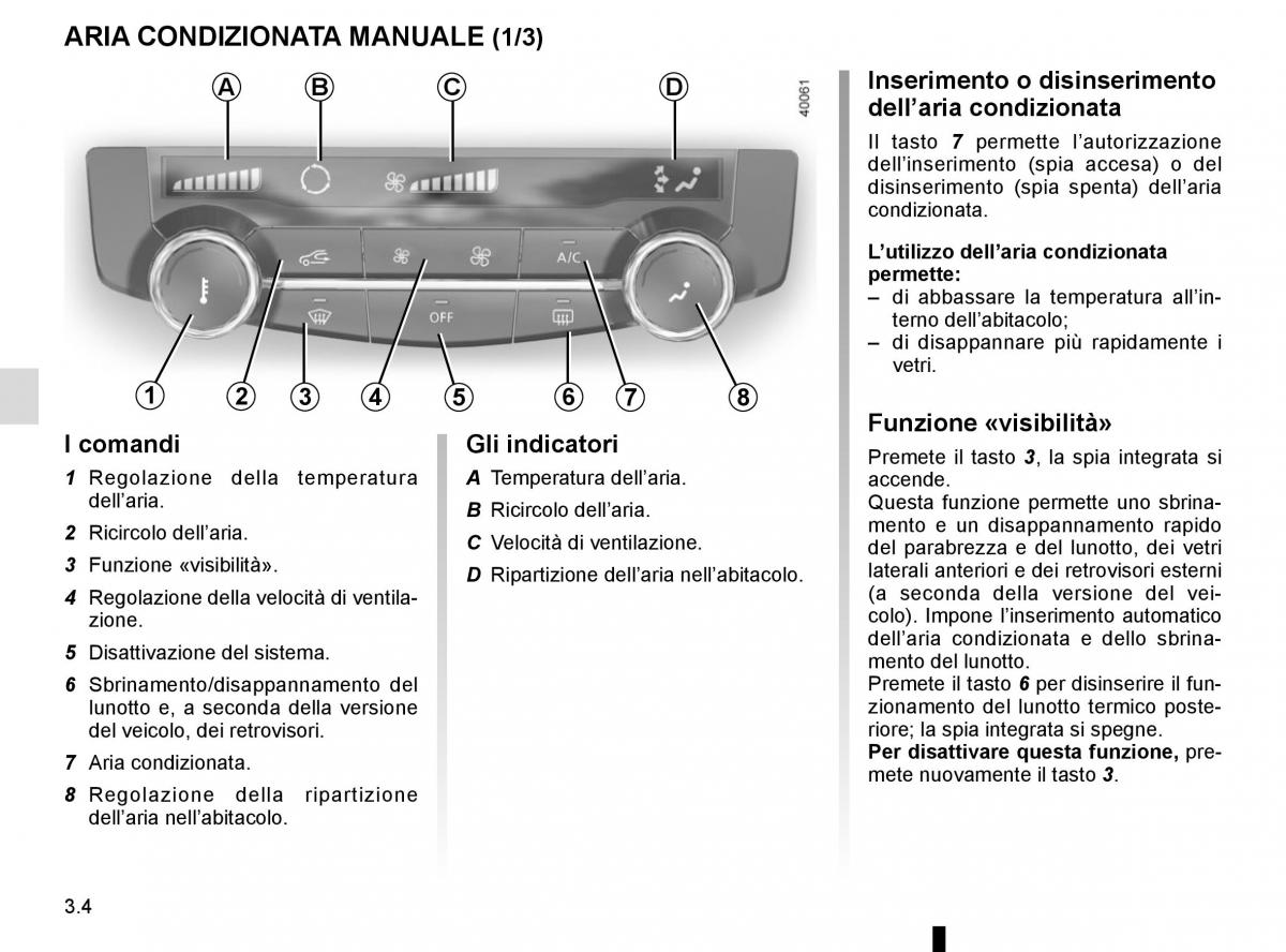 Renault Kadjar owners manual manuale del proprietario / page 182