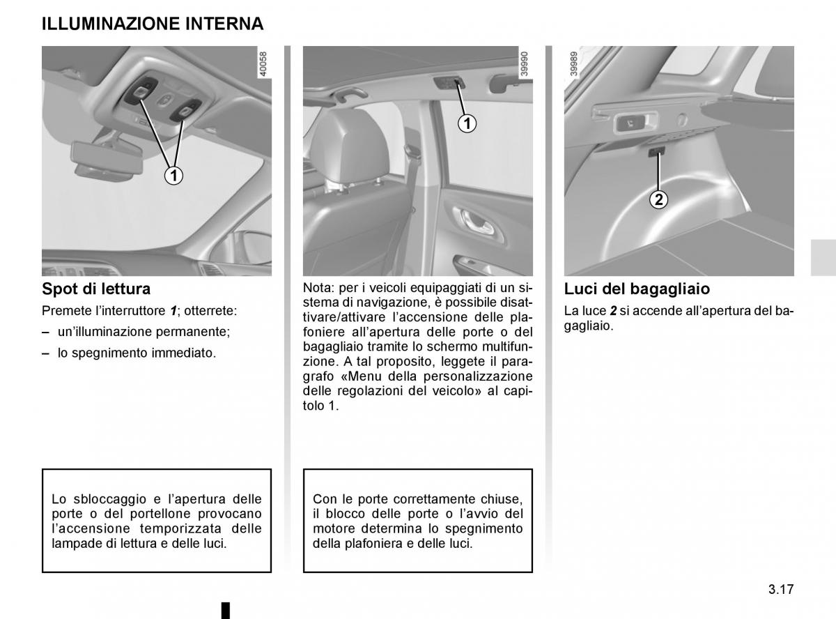 Renault Kadjar owners manual manuale del proprietario / page 195