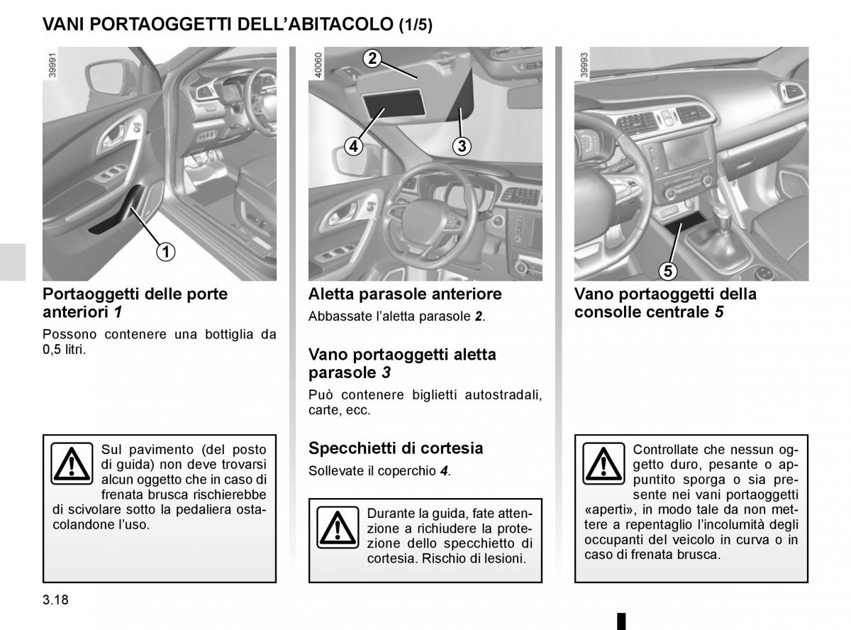 Renault Kadjar owners manual manuale del proprietario / page 196