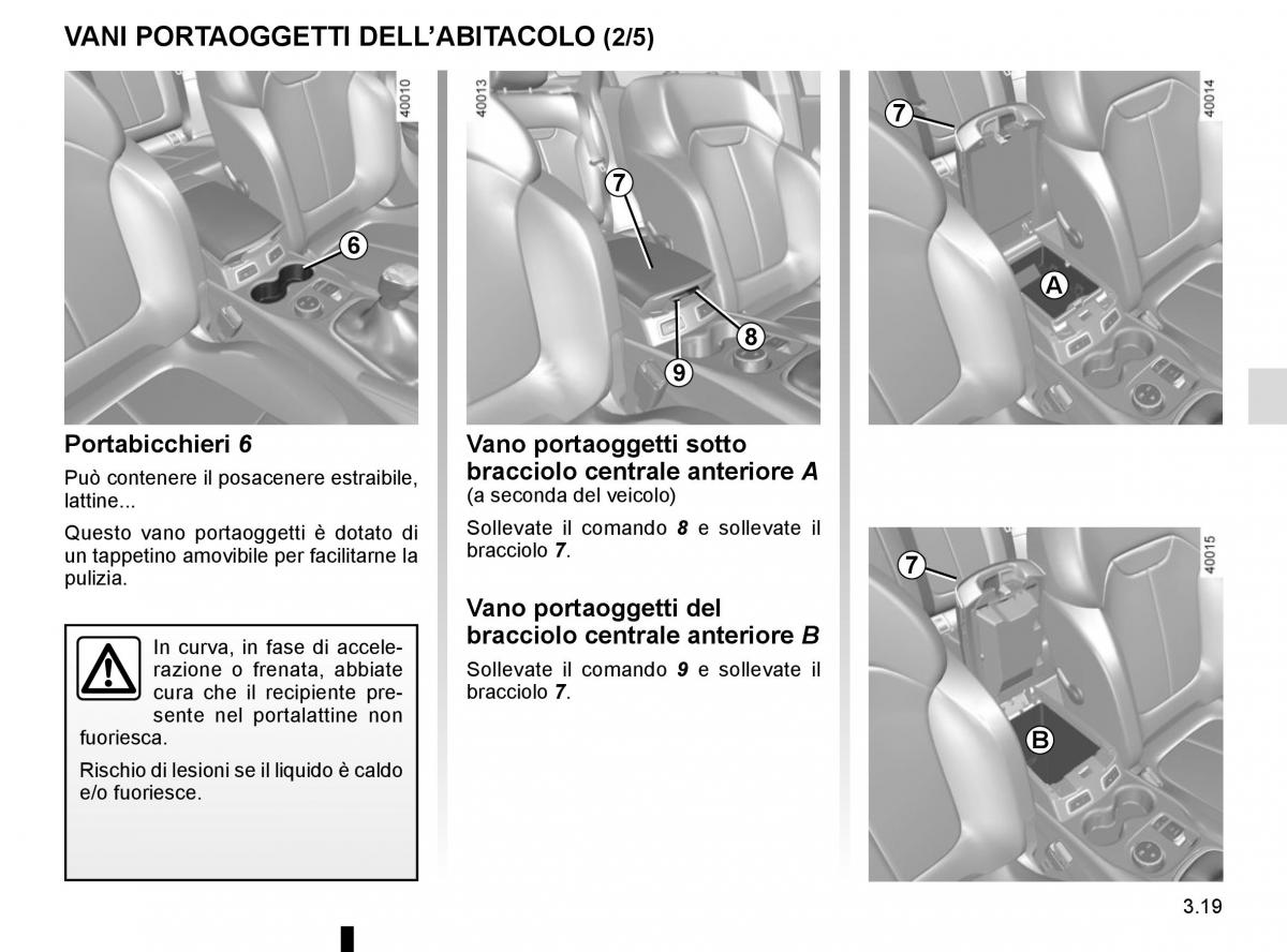 Renault Kadjar owners manual manuale del proprietario / page 197