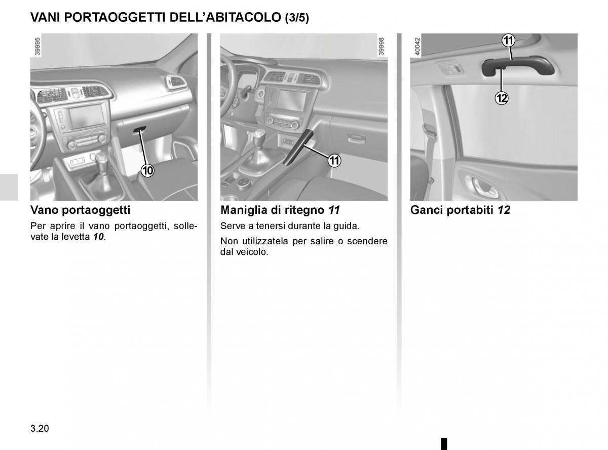 Renault Kadjar owners manual manuale del proprietario / page 198