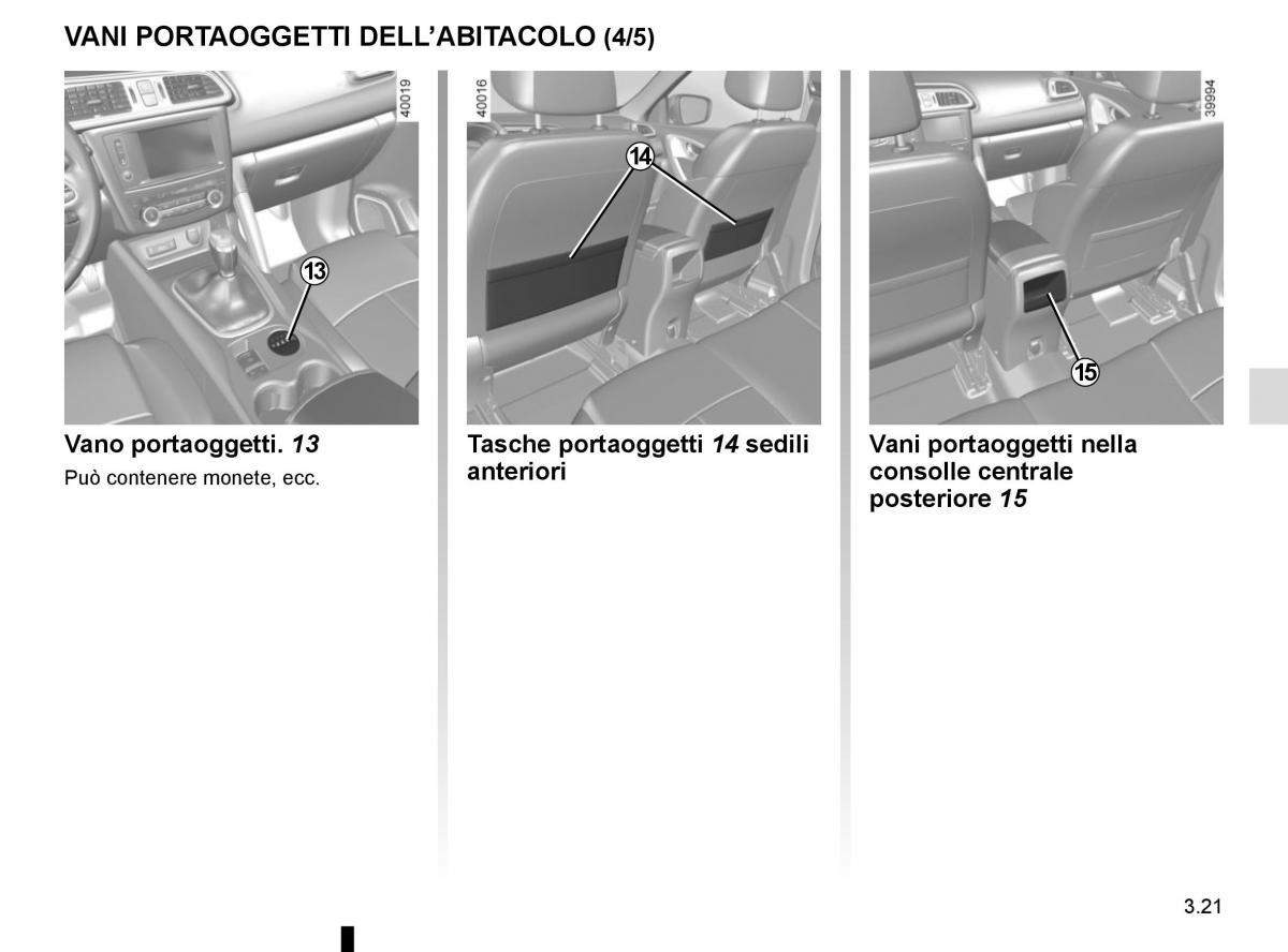 Renault Kadjar owners manual manuale del proprietario / page 199