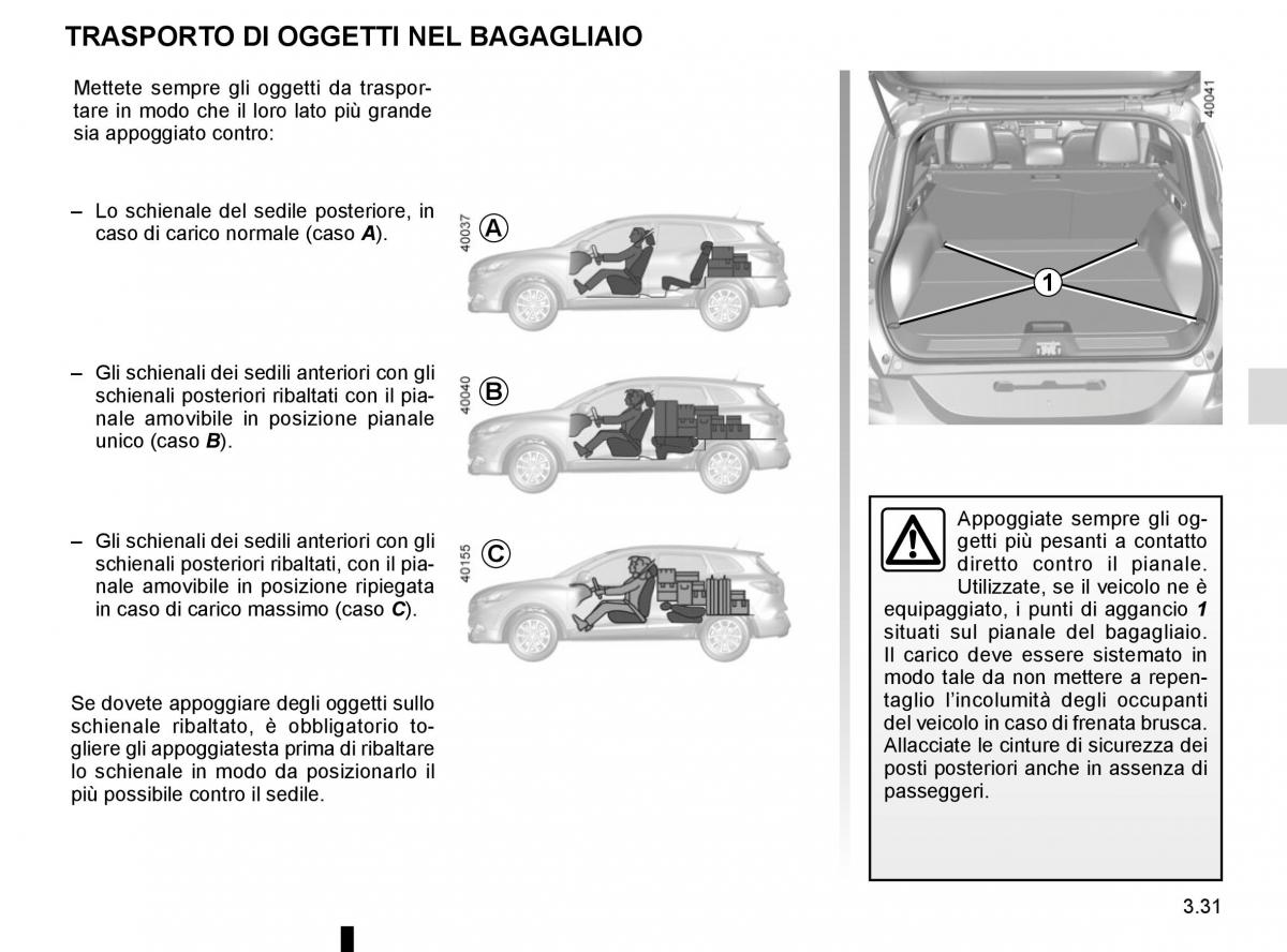 Renault Kadjar owners manual manuale del proprietario / page 209