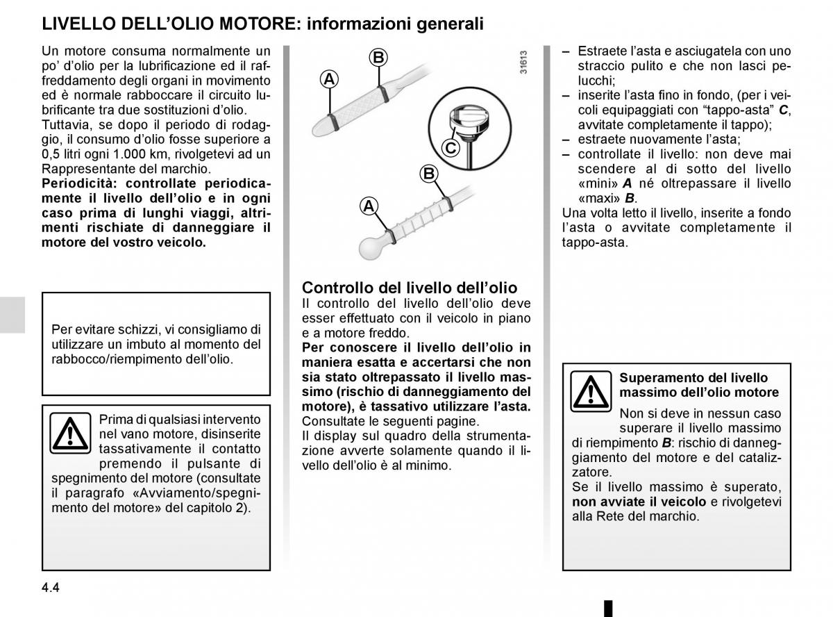 Renault Kadjar owners manual manuale del proprietario / page 218