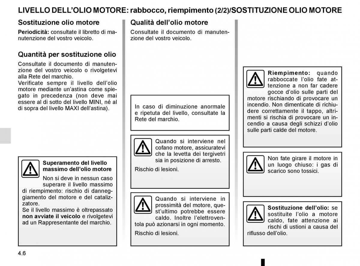 Renault Kadjar owners manual manuale del proprietario / page 220