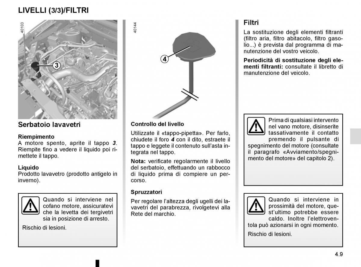 Renault Kadjar owners manual manuale del proprietario / page 223